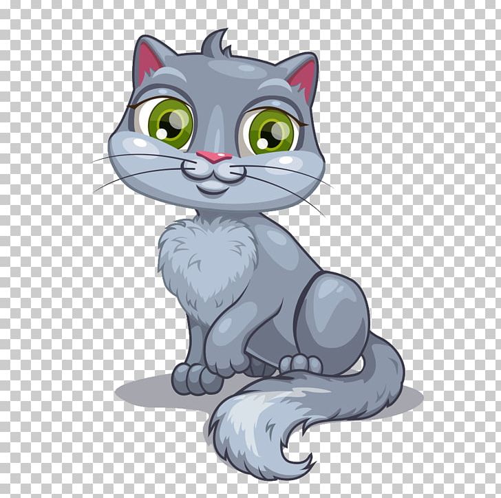 Cat Kitten Cartoon Illustration PNG, Clipart, Animals, Carnivoran ...