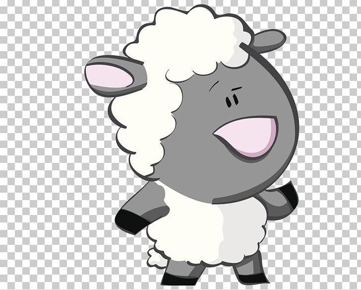 Goat Sheep Cartoon PNG, Clipart, Animals, Animation, Background Black, Black, Black And White Free PNG Download