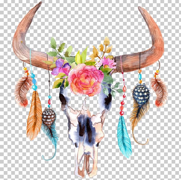 Watercolor Painting Cattle PNG, Clipart, Animals, Boheme, Bull, Cattle, Feather Free PNG Download