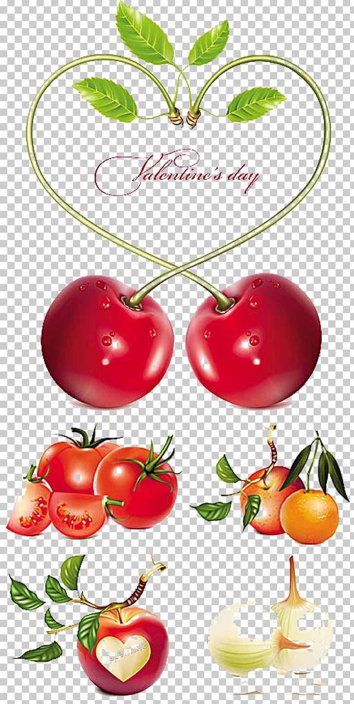 Cherry Valentines Day Heart PNG, Clipart, Cartoon, Cherries, Cherry, Creative Artwork, Creative Background Free PNG Download