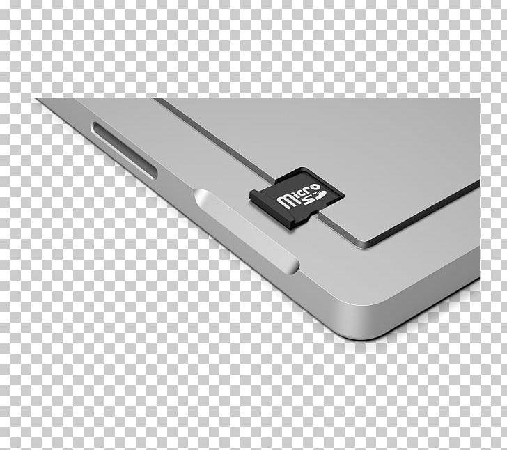 Surface Pro 4 MicroSD Secure Digital Intel Core Microsoft PNG, Clipart, Angle, Computer Port, Electronics Accessory, Hardware, Intel Core Free PNG Download