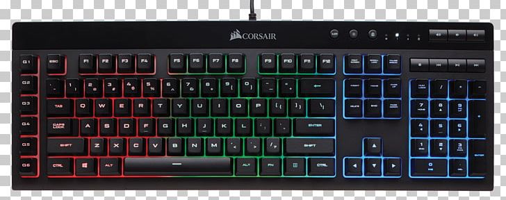 Computer Keyboard Corsair Gaming K55 RGB Corsair K55 Rgb Gaming Keyboard RGB Color Model Backlight PNG, Clipart, Audio Equipment, Audio Receiver, Computer Hardware, Computer Keyboard, Electronic Device Free PNG Download