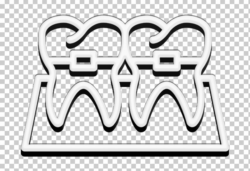 Teeth Icon Braces Icon Dentistry Icon PNG, Clipart, Blackandwhite, Braces Icon, Dentistry Icon, Line, Logo Free PNG Download