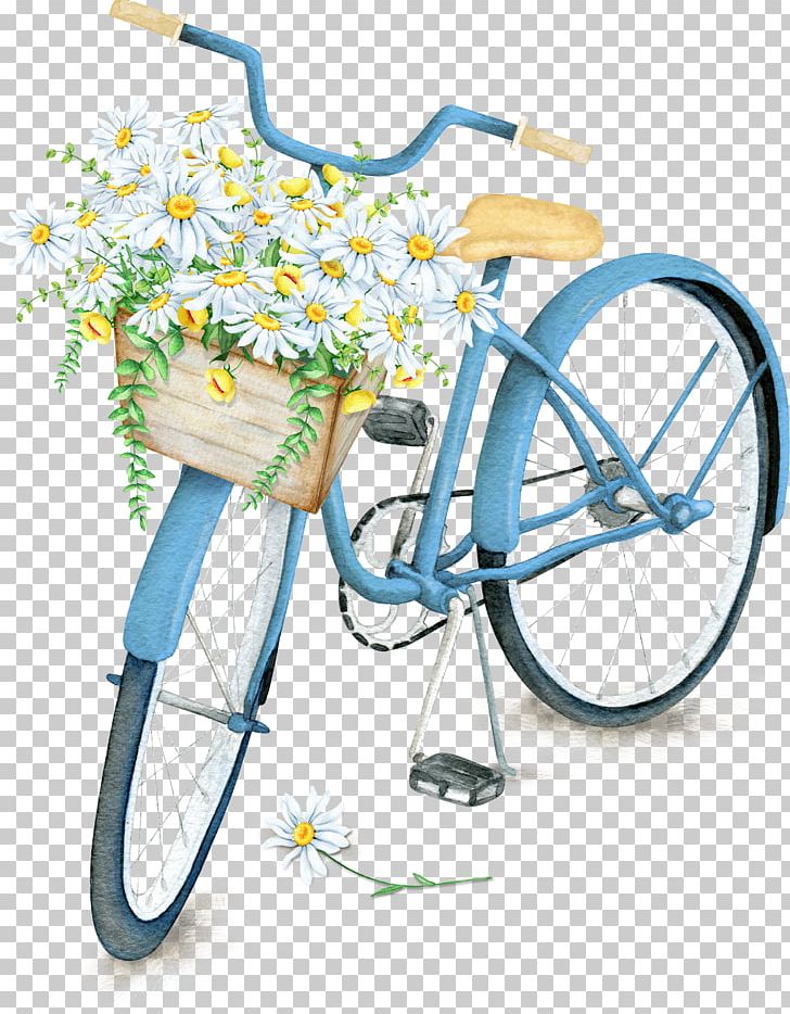 Watercolor Painting Bicycle Stock Illustration Graphics PNG, Clipart, Bicycle, Bicycle Accessory, Bicycle Basket, Bicycle Frame, Bicycle Part Free PNG Download