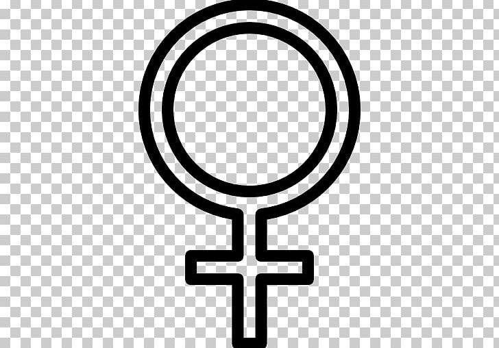 Gender Symbol Female PNG, Clipart, Area, Black And White, Body Jewelry, Computer Icons, Cross Free PNG Download