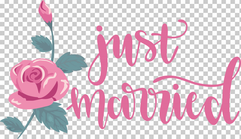 Just Married Wedding PNG, Clipart, Floral Design, Garden, Garden Roses, Greeting, Greeting Card Free PNG Download