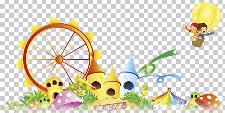 Cartoon Wall Decal Drawing PNG, Clipart, Air Balloon, Amusement Park, Animation, Art, Background Free PNG Download