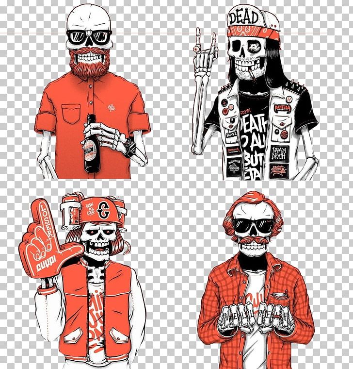 T-shirt Skeleton Hip Hop U9ab7u9ac5 PNG, Clipart, Brand, Cartoon, Costume, Creative Background, Creativity Free PNG Download
