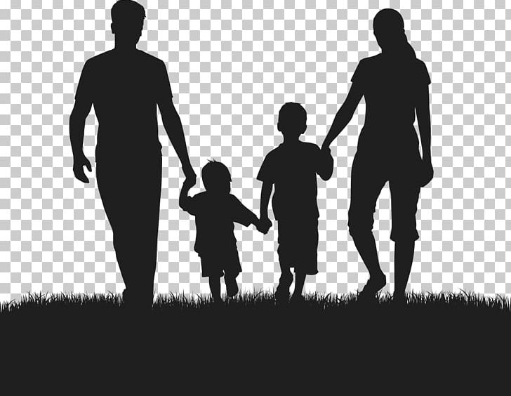 Silhouette Family Divorce PNG, Clipart, Animals, Black And White, Child, Divorce, Dxf Free PNG Download