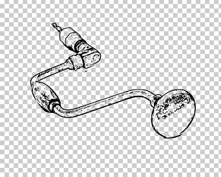 Brace Augers Gimlet Tool Drawing PNG, Clipart, Augers, Auto Part, Bathroom Accessory, Black And White, Body Jewelry Free PNG Download