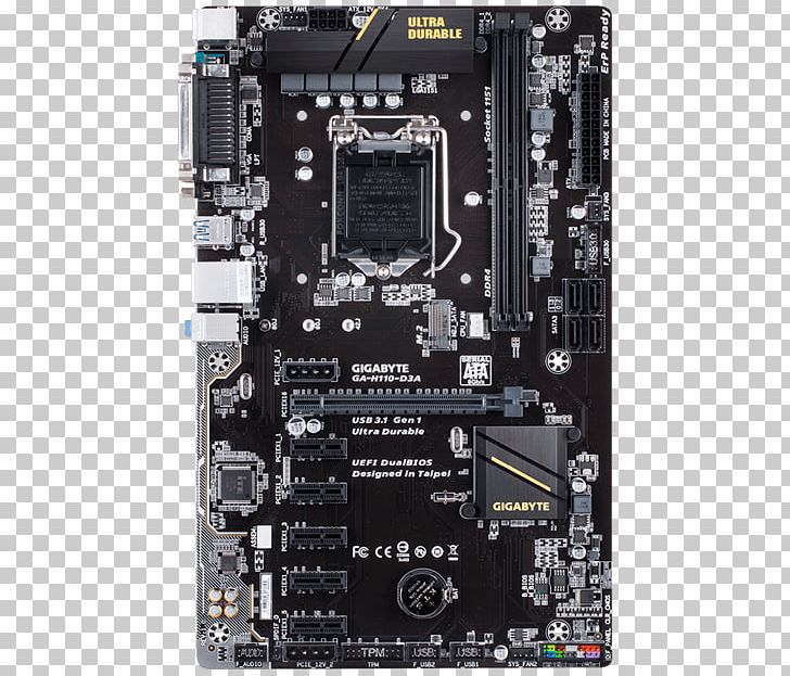 Intel LGA 1151 Gigabyte GA-H110-D3A Gigabyte Technology Motherboard PNG, Clipart, Celeron, Computer Component, Computer Hardware, Cpu, Cpu Socket Free PNG Download