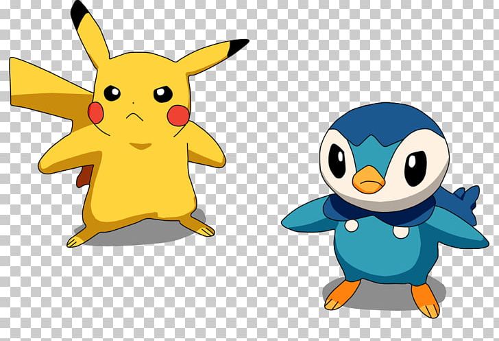 Pikachu Penguin Piplup Pokémon PNG, Clipart, Beak, Bird, Bulbasaur, Cartoon, Character Free PNG Download