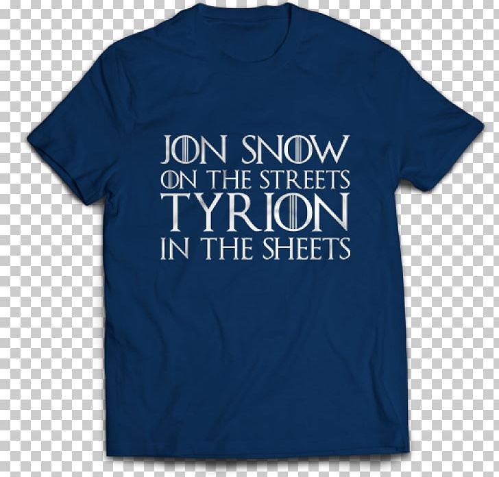 T-shirt Jon Snow Tyrion Lannister Sleeve PNG, Clipart, Active Shirt, Blue, Brand, Clothing, Electric Blue Free PNG Download