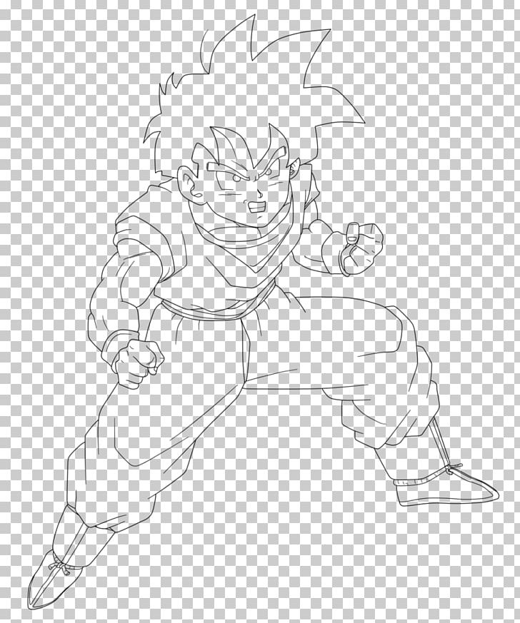 Gohan Line Art Drawing Sketch PNG, Clipart, Angle, Anime, Arm, Artwork, Black Free PNG Download