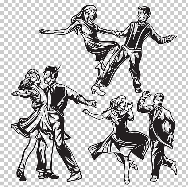 Silhouette Tap Dance Drawing PNG, Clipart, Animals, Arm, Art, Black And White, Cartoon Free PNG Download