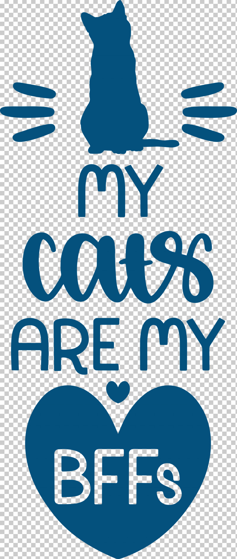 My Cats Are My Bffs Cat PNG, Clipart, Behavior, Black And White, Cat, Human, Line Free PNG Download