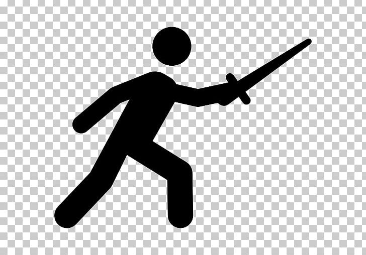 Olympic Games Fencing At The Summer Olympics Sword PNG, Clipart, Angle, Artwork, Black, Black And White, Computer Icons Free PNG Download