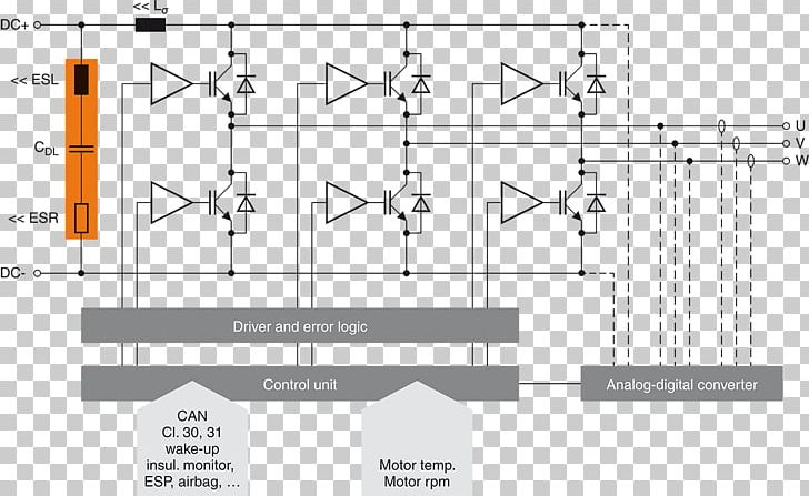 Circuit Diagram Power Inverters Capacitor Zwischenkreis PNG, Clipart, Angle, Area, Art, Brand, Capacitor Free PNG Download