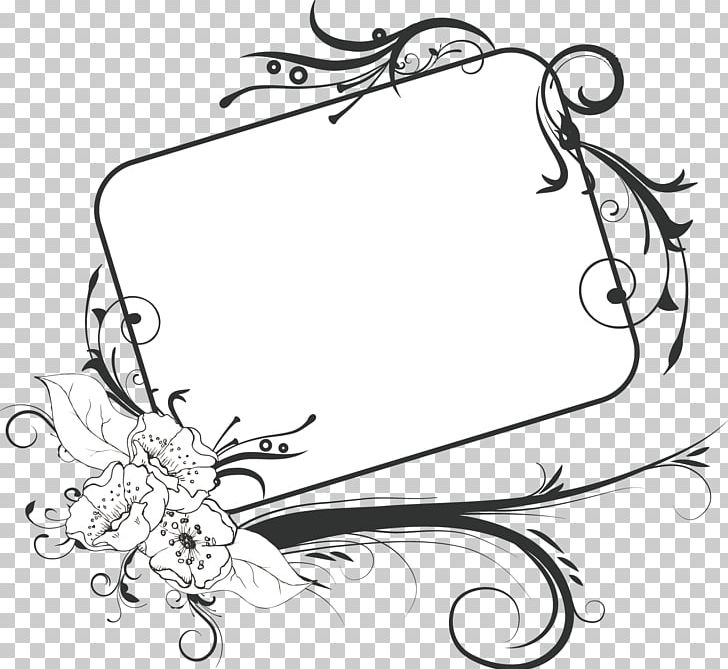 Frames Floral Design Art PNG, Clipart, Art, Artwork, Black And White, Body Jewelry, Calligraphy Free PNG Download