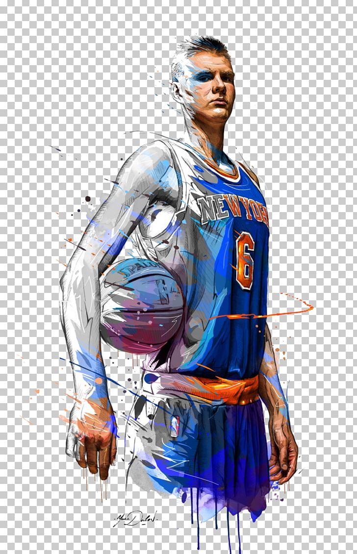 Kristaps Porziņģis New York Knicks NBA All-Star Weekend Art PNG, Clipart, Artist, Basketball, Canvas, Costume Design, Daga Free PNG Download