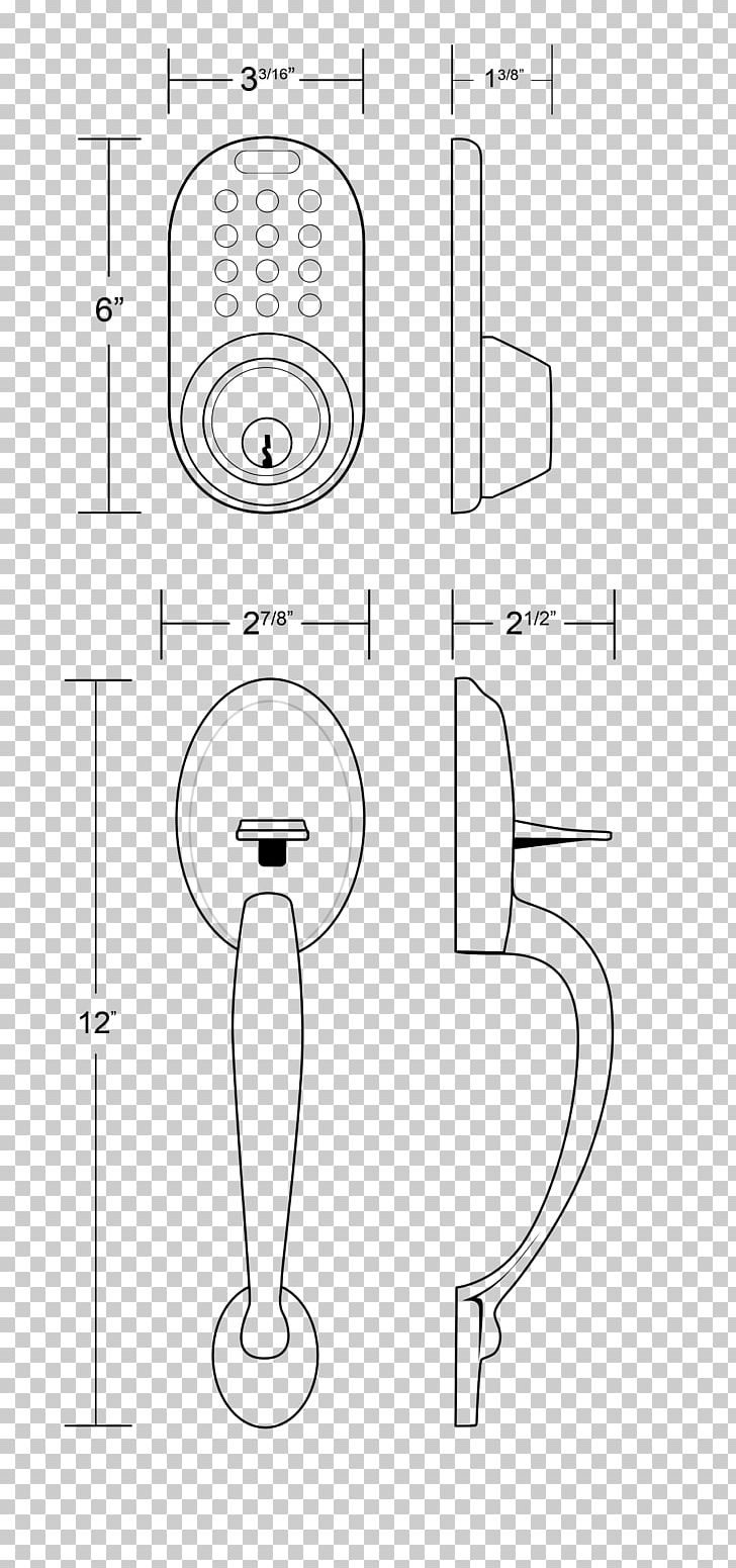 /m/02csf Door Handle Drawing Plumbing Fixtures White PNG, Clipart, Angle, Area, Art, Artwork, Black And White Free PNG Download