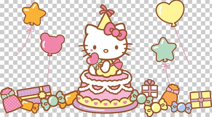 Hello Kitty Birthday Cake Drawing PNG, Clipart, Anniversary, Area, Birthday, Birthday Cake, Character Free PNG Download
