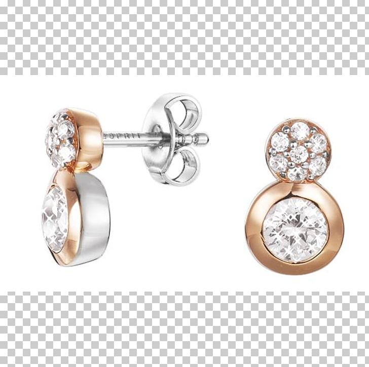 Earring Esprit Holdings Cubic Zirconia Silver Jewellery PNG, Clipart, Bel Esprit, Body Jewelry, Clock, Cubic Zirconia, Diamond Free PNG Download