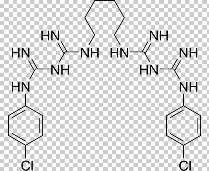 Chlorhexidine Carbohydrate Monomer Bisbiguanide Chemistry PNG, Clipart, Angle, Antiseptic, Area, Bactericide, Black And White Free PNG Download