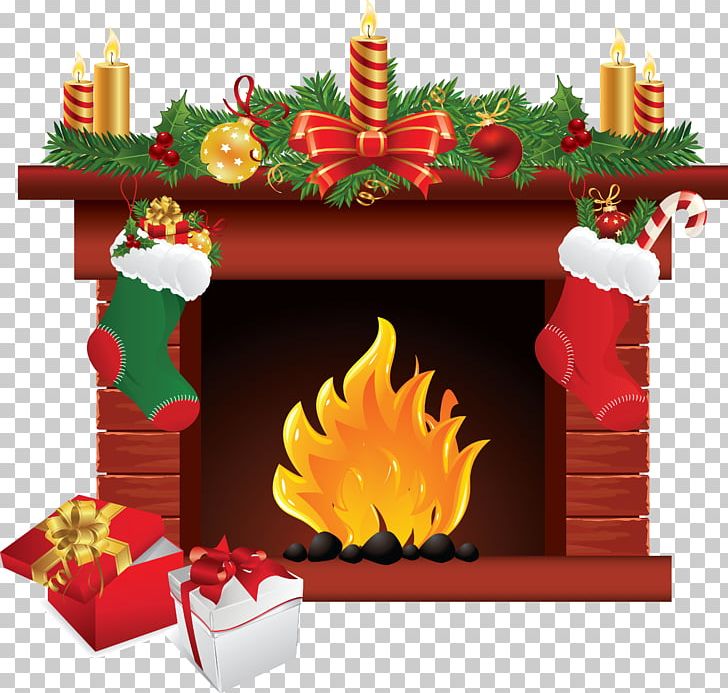 Santa Claus Christmas Fireplace PNG, Clipart, Chimney, Christmas, Christmas Decoration, Christmas Ornament, Christmas Stockings Free PNG Download