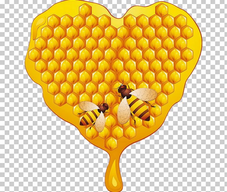 Honey Bee Honeycomb PNG, Clipart, Bee, Beehive, Encapsulated Postscript, Fruit, Heart Free PNG Download