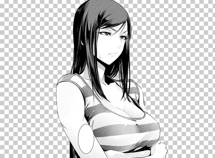Prison School Anime Character Ecchi Mangaka PNG, Clipart, Arm, Art, Automotive Design, Black And White, Black Hair Free PNG Download