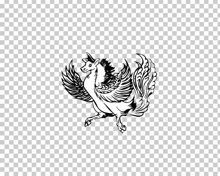 Monochrome Material Pegasus PNG, Clipart, Adobe Illustrator, Bird, Dow, Encapsulated Postscript, Euclidean Vector Free PNG Download