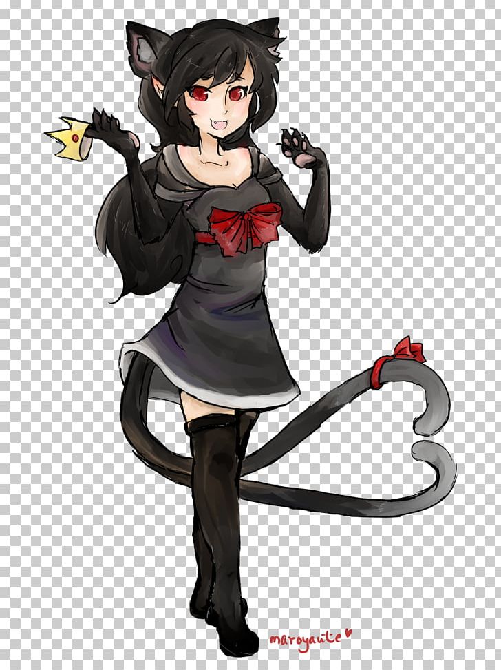 Demon Cat Cartoon Black Hair PNG, Clipart, Anime, Black Hair, Carnivoran, Cartoon, Cat Free PNG Download