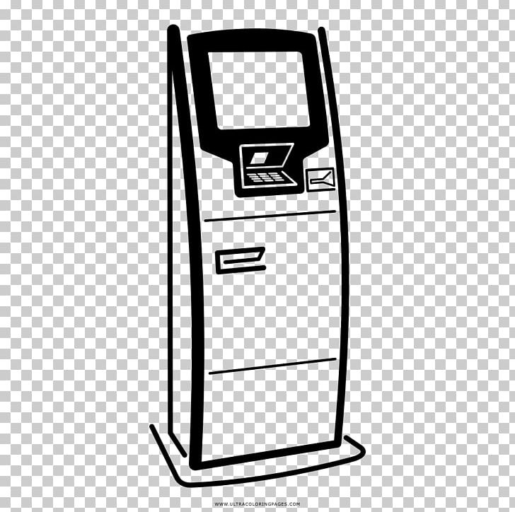 Drawing Coloring Book Automated Teller Machine Interactive Kiosks PNG, Clipart, Angle, Area, Automated Teller Machine, Bank, Black And White Free PNG Download