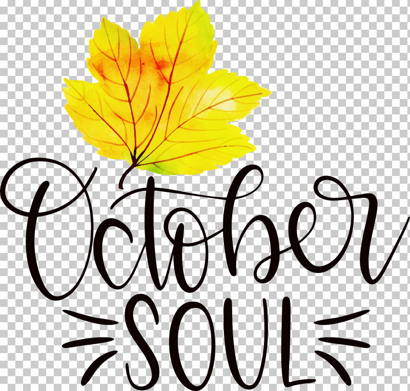 October Soul October PNG, Clipart, Cut Flowers, Floral Design, Flower, Leaf, Line Free PNG Download
