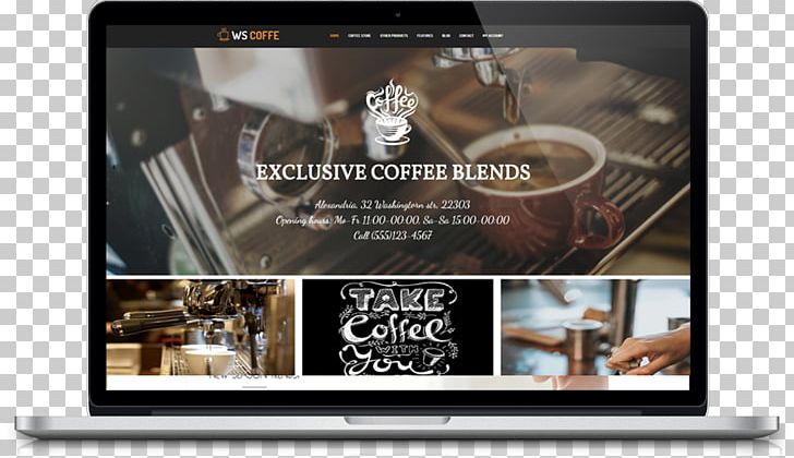 Coffee Cafe WordPress Web Template System PNG, Clipart, Brand, Cafe, Coffee, Computer Wallpaper, Display Advertising Free PNG Download