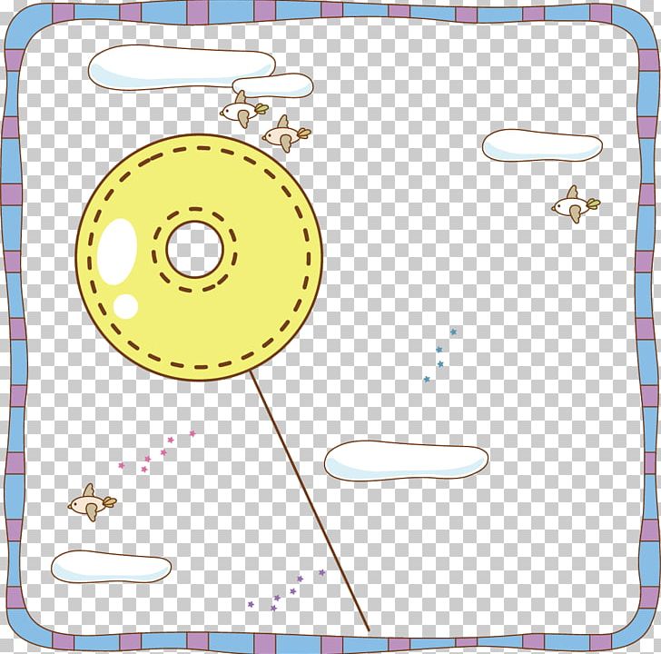 Cute Dashed Circle Background Material PNG, Clipart, Area, Background, Cartoon, Circle, Circles Free PNG Download
