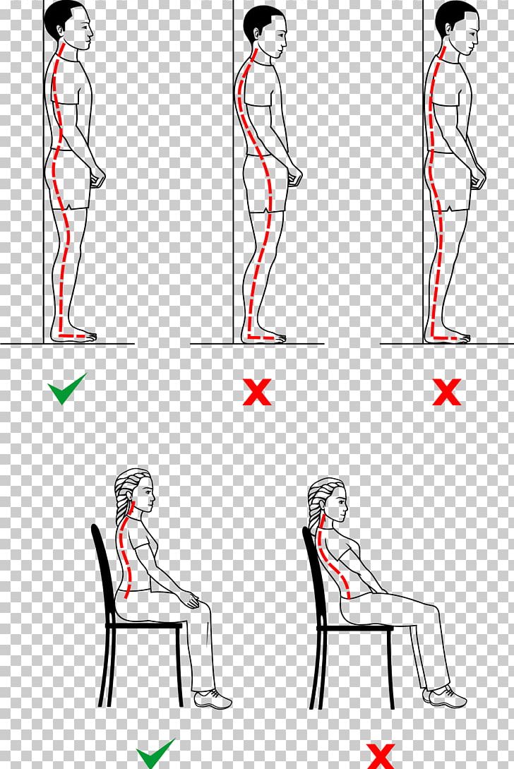 Poor Posture Sitting Neutral Spine Standing Asento PNG, Clipart, Angle, Arm, Art, Artwork, Asento Free PNG Download
