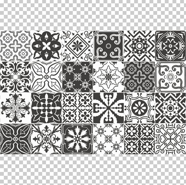 Azulejo Ceramic Tile Carrelage Pattern PNG, Clipart, Area, Azulejo, Black, Black And White, Carrelage Free PNG Download