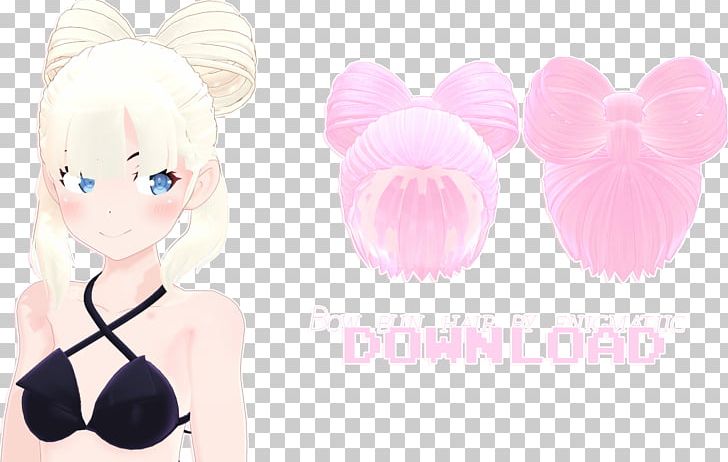 Bun MikuMikuDance Hair Skin PNG, Clipart, Bun, Character, Credit, Deviantart, Ear Free PNG Download