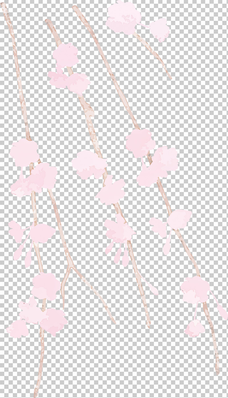 Pink White Branch Line Twig PNG, Clipart, Blossom, Branch, Flower, Line, Pink Free PNG Download