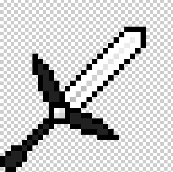 Minecraft: Pocket Edition Weapon Video Games Minecraft Mods PNG, Clipart, Angle, Armour, Art Pixel, Black, Black And White Free PNG Download