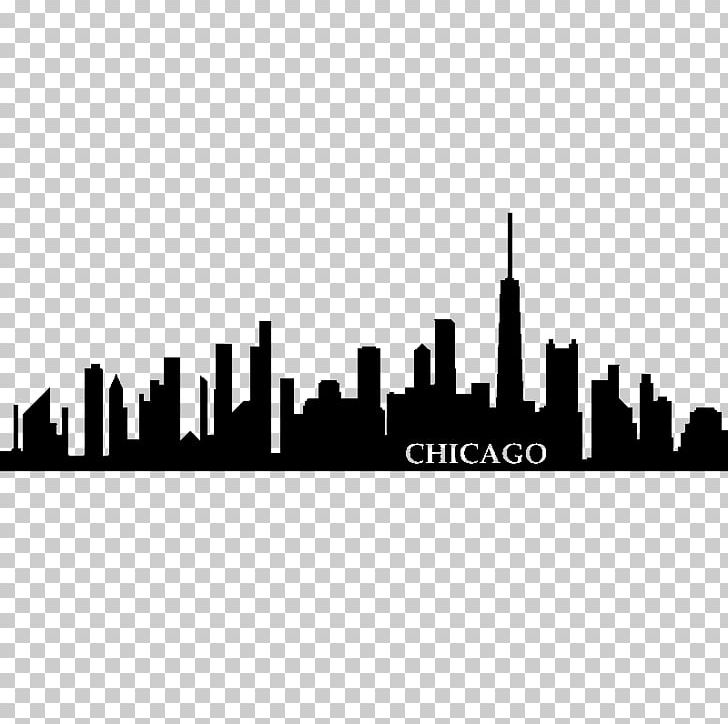 Wall Decal Skyline Cloud Gate PNG, Clipart, Art, Black And White, Brand, Chicago, Chicago City Free PNG Download