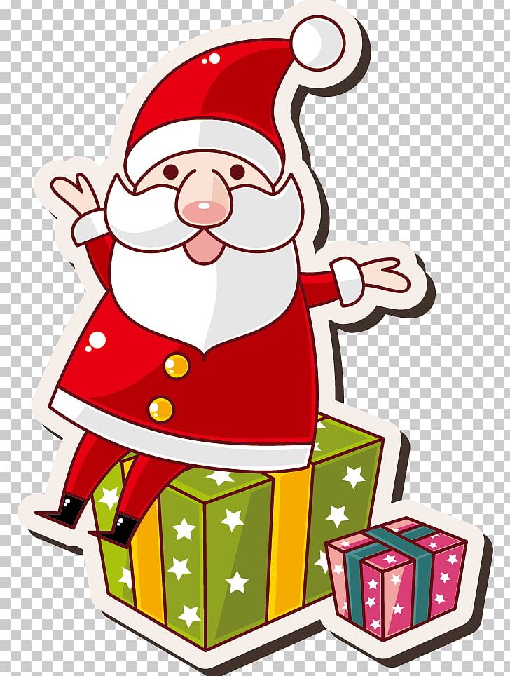 Santa Claus Christmas Card New Year Cartoon PNG, Clipart, Cartoon, Cartoon Character, Cartoon Eyes, Christmas Card, Christmas Decoration Free PNG Download