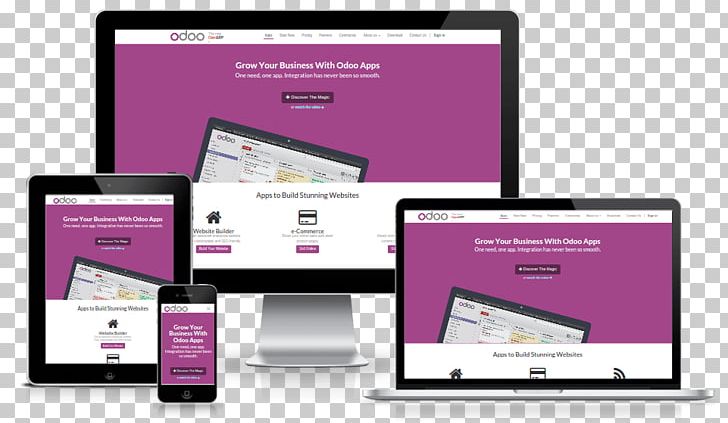 Odoo Responsive Web Design Implementation Business Enterprise Resource Planning PNG, Clipart, Banner, Brand, Business, Communication, Computer Software Free PNG Download