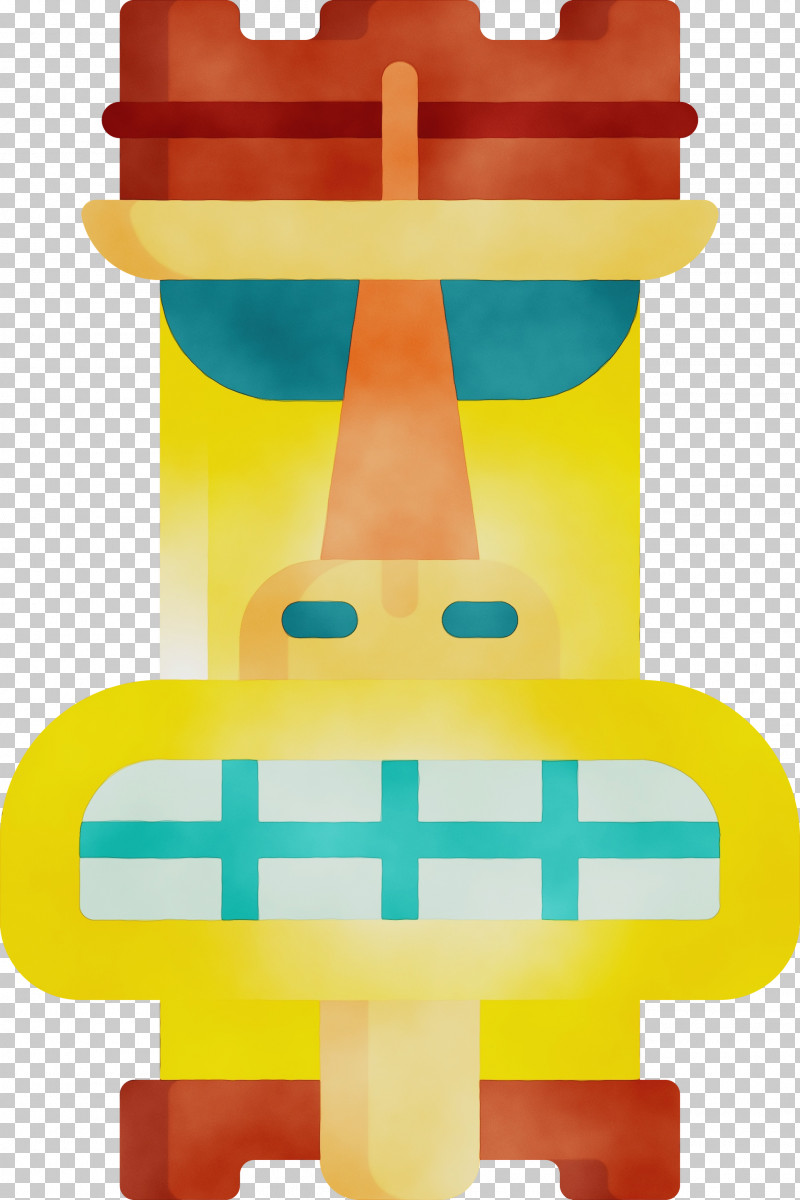 Yellow PNG, Clipart, Paint, Tiki Mask, Watercolor, Wet Ink, Yellow Free PNG Download