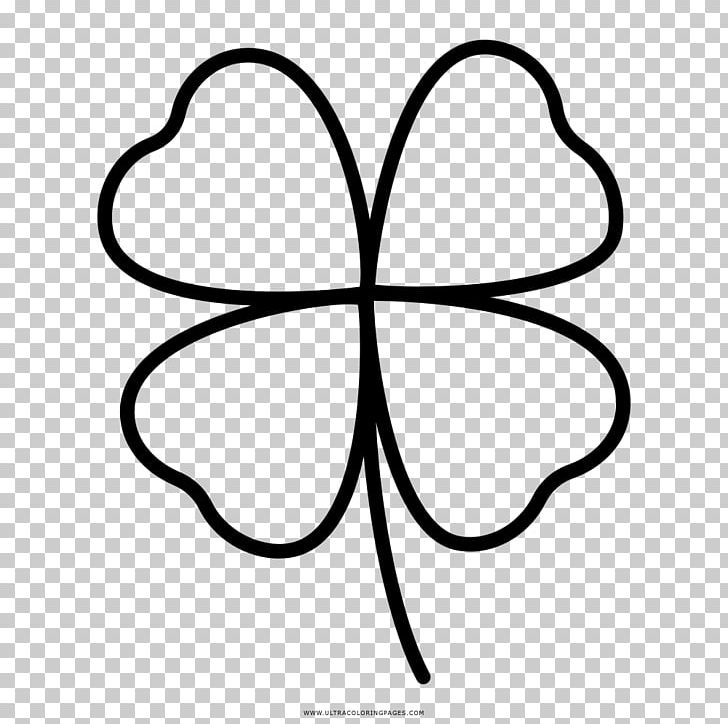 Four-leaf Clover Drawing Coloring Book PNG, Clipart, Area, Artwork, Black And White, Child, Circle Free PNG Download