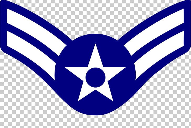 United States Air Force Enlisted Rank Insignia Airman First Class Senior Airman PNG, Clipart, Air Force, Airman, Airman Basic, Area, Electric Blue Free PNG Download