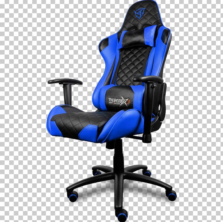 Gaming Chair Video Game Electronic Sports Seat PNG, Clipart, Angle, Artificial Leather, Blue, Chair, Comfort Free PNG Download