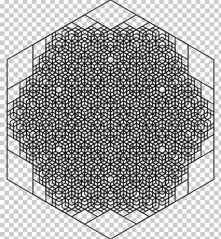 Fractal Art Hexagon Geometry Scaling PNG, Clipart, Angle, Area, Black And White, Circle, Drawing Free PNG Download